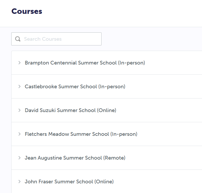 Peel DSB myBlueprint Continuing Education Course Selection